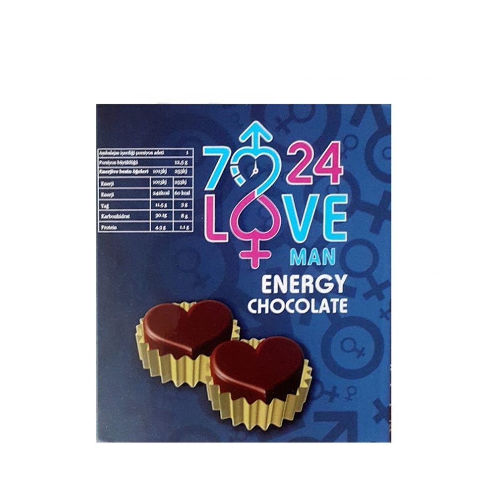 Toptan 7/24 Love Erkek Perfomans Çikolatası